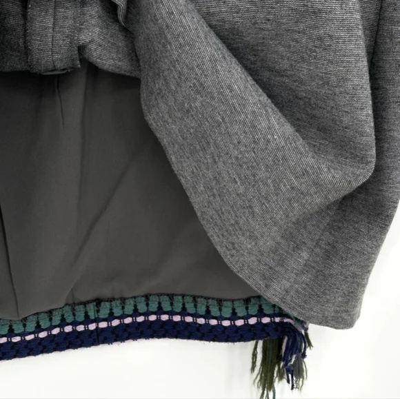 Lela Rose Stripe Fringe Wool Shift Dress XS - Picture 10 of 11